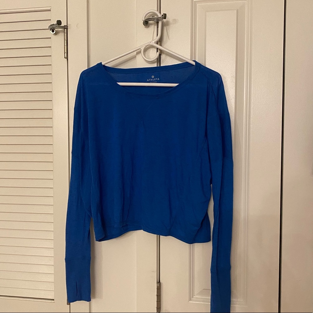 Athleta long sleeve top size small